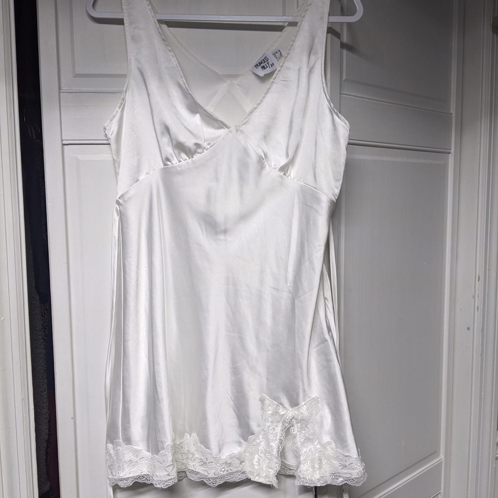 Silky White Mini Dress